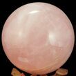 Polished Rose Quartz Sphere - Madagascar #55088-1